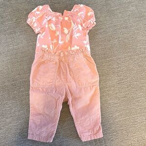 Rose pink Onsie/Pant set 6 months
